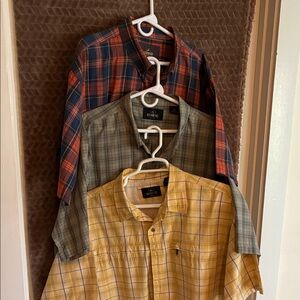 Field & Stream Men's Yellow Plaid Short-Sleeve Shirt